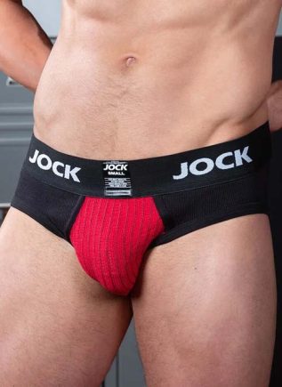 Jock by Mr. S Jock-Pouch Brief Red Small