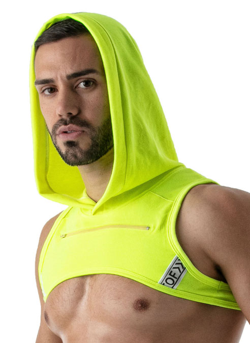 ToF Paris Neon Hoody Harness Yellow Small