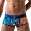ToF Paris Tie Dye XL Push-up Boxers Blue Medium