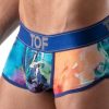 ToF Paris Tie Dye XL Push-up Boxers Blue Medium