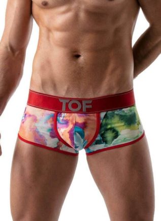 ToF Paris Tie Dye XL Push-up Boxers Red Extra large