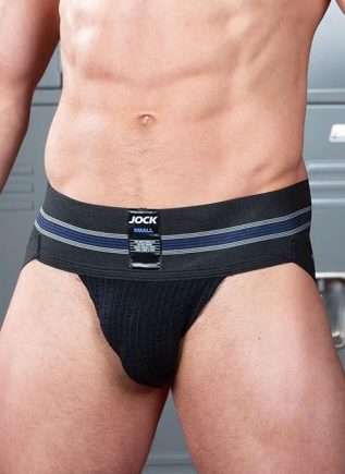 Jock by Mr. S Classic Jock 3" Black Extra large