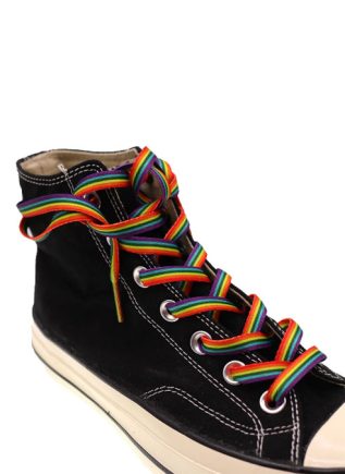 Rainbow Striped Shoe Laces 120 cm