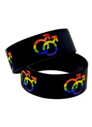 Men's Rainbow Silicone Bracelet