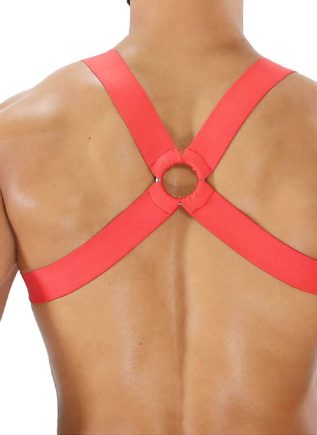 ToF Paris Fetish Harness Red Extra small/Small