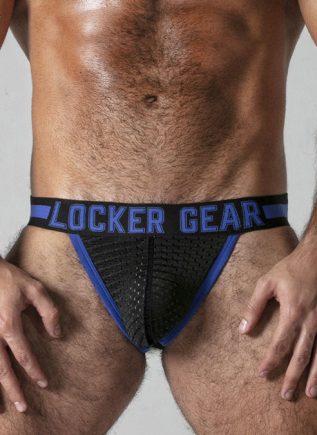 Locker Gear Push It Jockstrap Blue Small