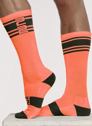 CODE 22 Active Neon Socks Orange One Size