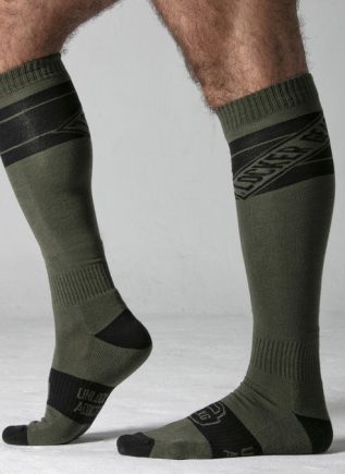 Locker Gear Knee High Socks Khaki