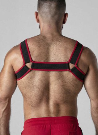 Locker Gear Mesh Chest Harness Red Extra large