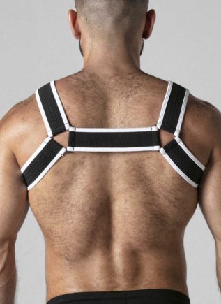 Locker Gear Mesh Chest Harness White Small