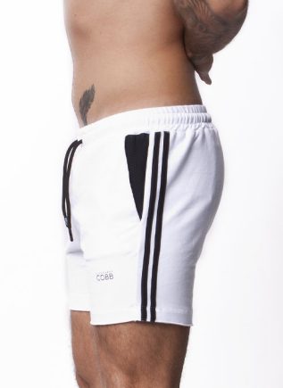 Alexander Cobb Long Stripe Short White Small