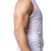 Alexander Cobb Mesh Sleeveless Zipper Jacket White Medium