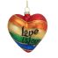 December Diamonds Love is Love Heart Ornament