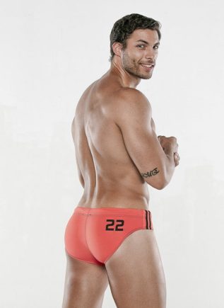CODE 22 Medley Swimwear Brief Coral Extra large