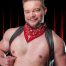 Mr. S Neck Hanky with Zipper Pocket Red