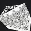 Mr. S Neck Hanky with Zipper Pocket White