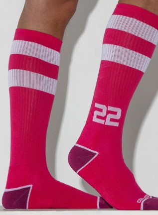 CODE 22 Retro Sport Socks Fucsia On Size