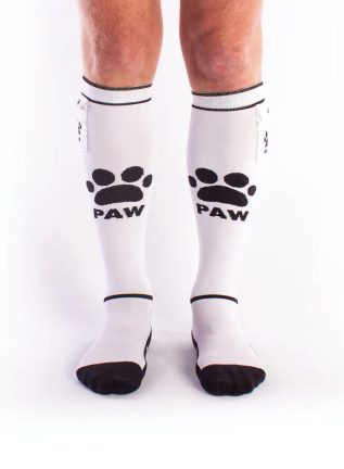 Brutus Puppy Paw Socks with Pocket White