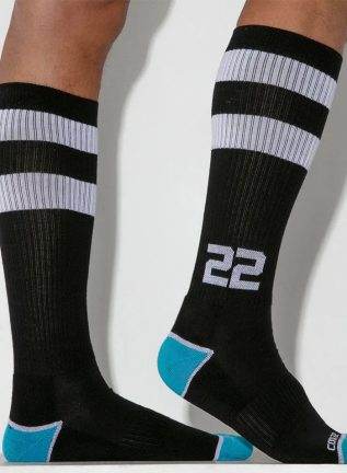 CODE 22 Retro Sport Socks Black One Size