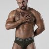 Locker Gear Backroom Bottomless Brief Khaki Small