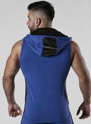 Locker Gear Backroom Sleeveless Hoody Blue Extra large