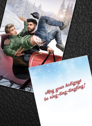 "Sleigh Boys" Gay Christmas Card
