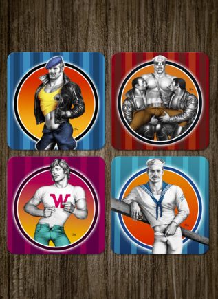 Tom of Finland Coaster Set 4 pcs