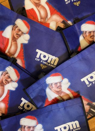 Tom of Finland "Sexy Santa" Christmas Tote Bag