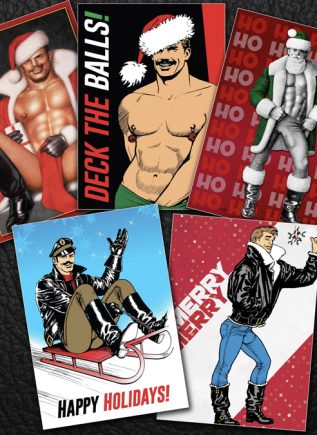 Tom of Finland Sleigh Ride Christmas Card