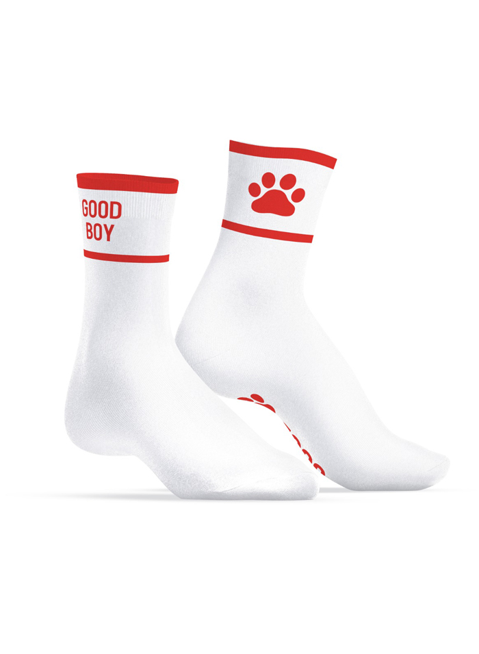 Sneakxx Sneaker Socks GOOD BOY Red
