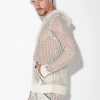 CODE 22 Openwork Jacquard Hoody Off-White Small