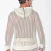 CODE 22 Openwork Jacquard Hoody Off-White Small