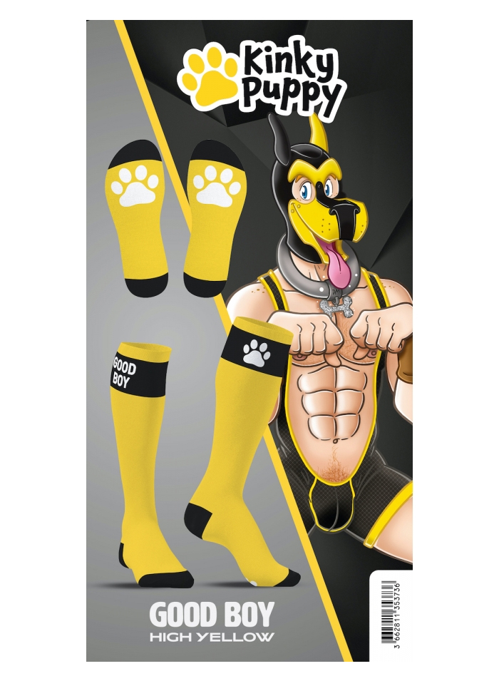 Kinky Puppy GOOD BOY High Socks Black