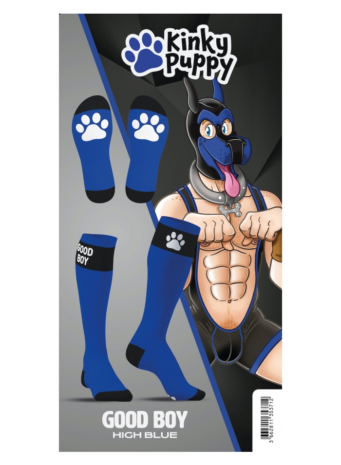 Kinky Puppy GOOD BOY High Socks Black
