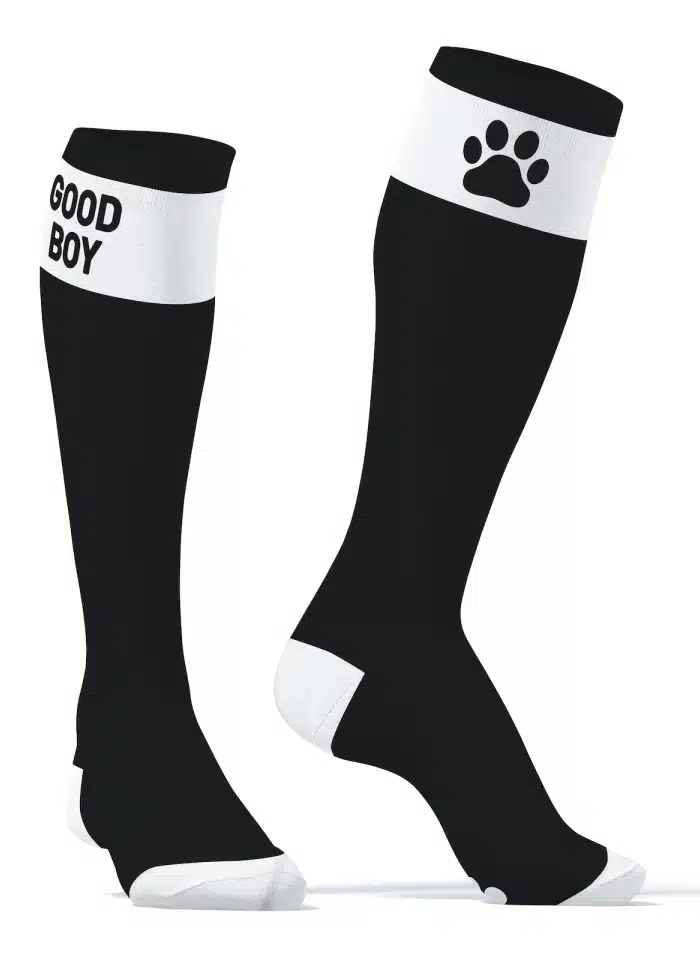 Kinky Puppy GOOD BOY High Socks Black
