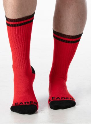 Leader Loaded Soccer Socks Red Small/Medium