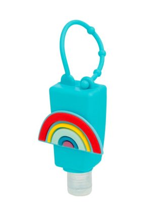Rainbow Refillable Gel Hand Sanitiser Silicone Cover