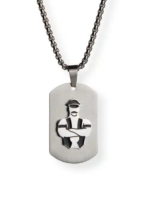 Master of the House Dog Tag Master Silver