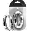 Black Label Stainless Steel Donut Cock Ring 40 mm