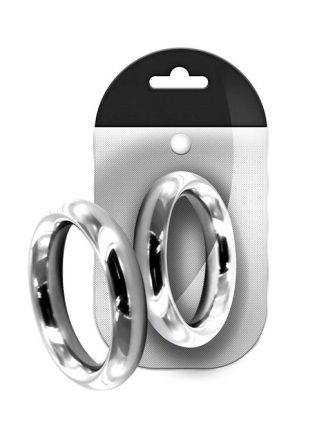 Black Label Stainless Steel Donut Cock Ring 40 mm