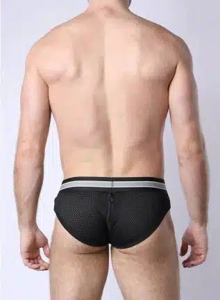 Cellblock 13 Take Down Zipper Brief Grey Small
