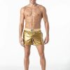 Leader Mesh Party Tank Top Gold Small