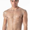 Leader Mesh Party Tank Top Silver Small