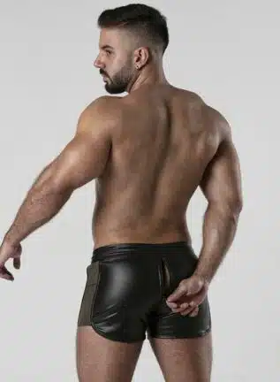 Locker Gear 3 Way Zipper Contrast Short Khaki