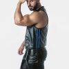 Locker Gear Punch Hole Leatherette Vest