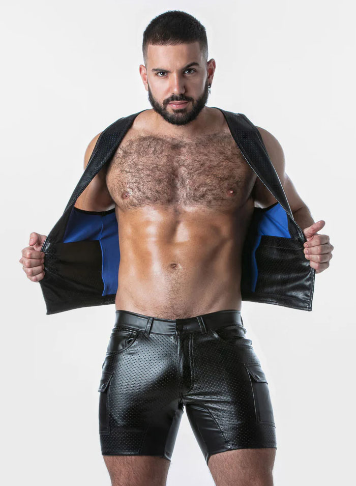 Locker Gear Punch Hole Leatherette Vest