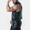 Locker Gear Punch Hole Leatherette Vest