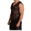 Gigo Fetish Lace Tank Top Rosals Black