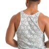 Gigo Vibrant Lace Tank Blue