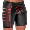 NEK Men's Black and Red Bike Short